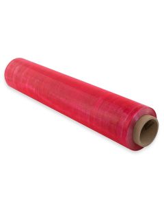 Folia stretch Standard 17μm, 500mm, czerwona, brązowe pudełko kartonowe